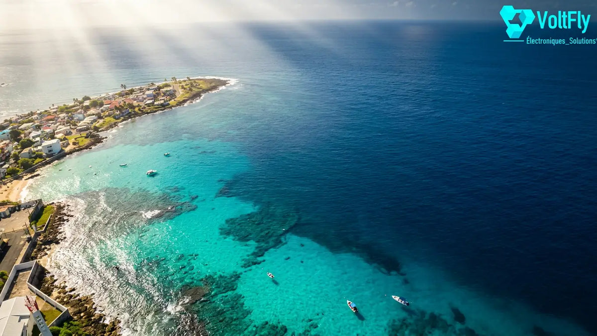 Rush Video Drone — Survol Littoral & Mer Turquoise (720p HD)